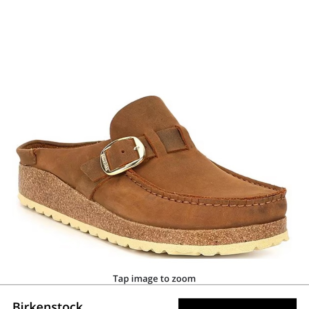 Buckley Birkenstock clogs with Gold Buckle